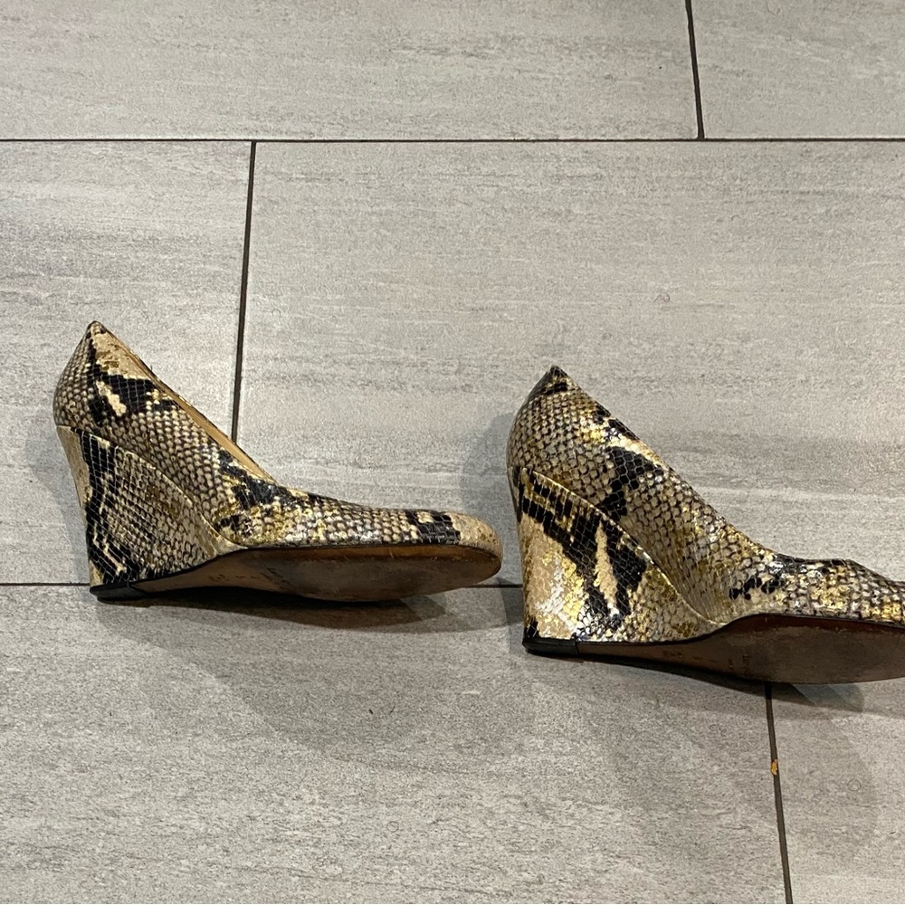 Kate Spade Snakeskin Wedge Heels
